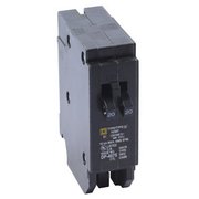 Square D Circuit Breaker, HOMT Series 20A, 1 Pole, 120/240V AC HOMT2020CP